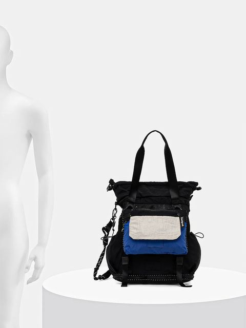 Desigual plecak BASIC MODULAR DISCOV damski kolor czarny duży gładki 25WAKY01