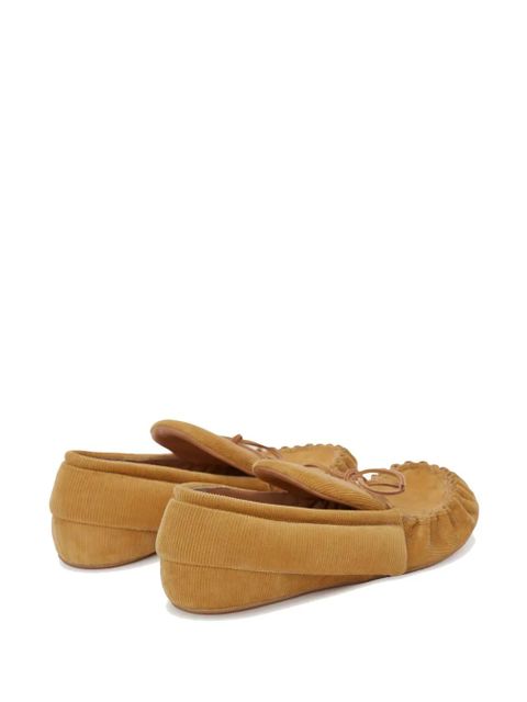 JW Anderson corduroy moccasin loafers - Yellow