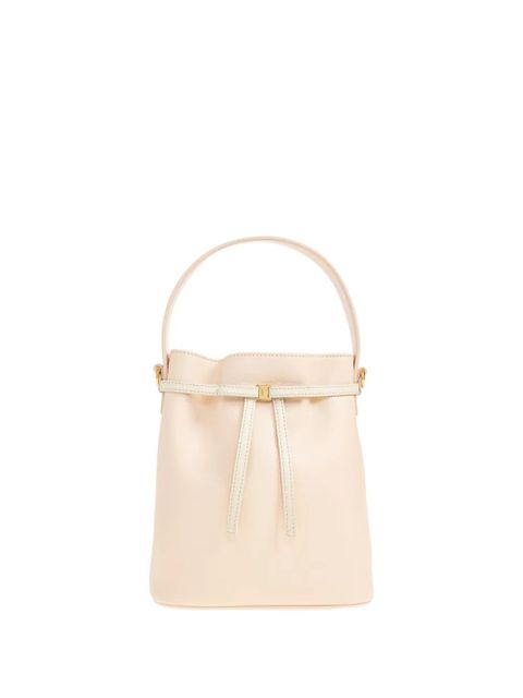 Ferragamo mini leather bow-detail bucket bag - Neutrals - zdjęcie produktu nr 1