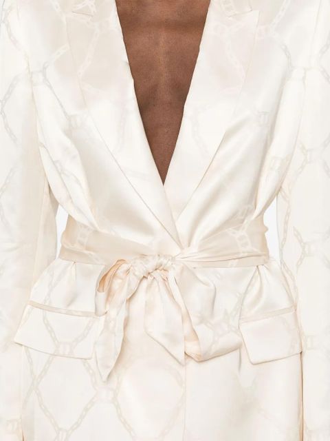 TWINSET Oval T-jacquard blazer - Neutrals