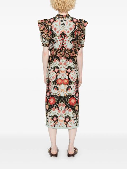 FARM Rio Flowing Beauty midi dress - Blue