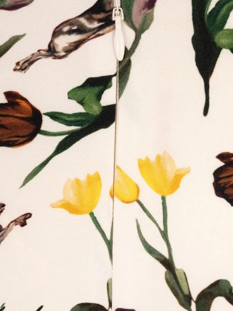 Marni floral tie dress - Neutrals - zdjęcie produktu nr 2