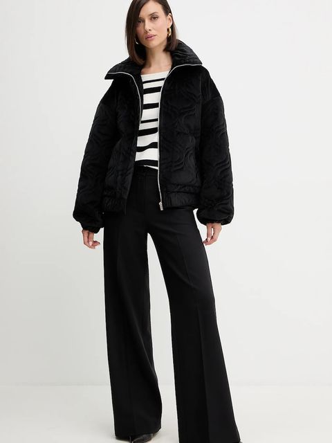 Twinset sweter z domieszką wełny damski kolor czarny lekki 252TP3091