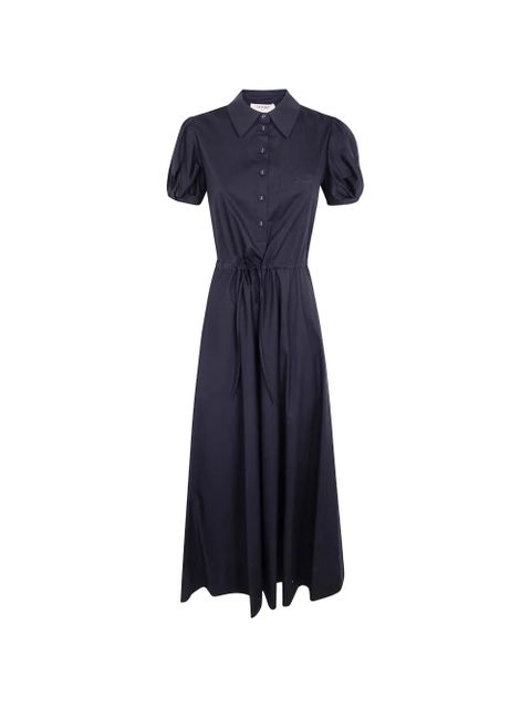 TWINSET drawstring puff-sleeve midi dress - Black - zdjęcie produktu nr 1