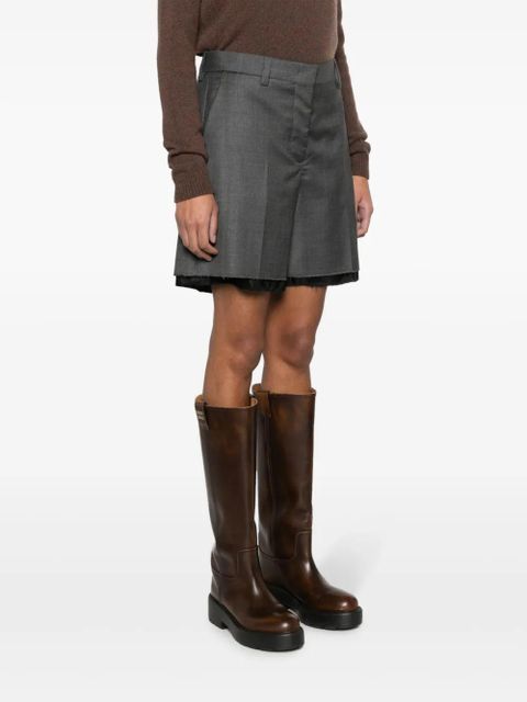 Miu Miu Grisaille Bermuda shorts - Grey