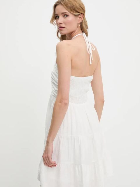 Answear.LAB sukienka kolor biały mini rozkloszowana - zdjęcie produktu nr 2