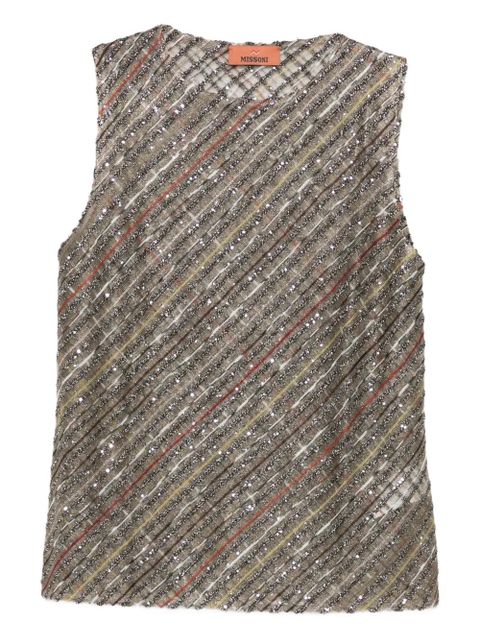 Missoni sequin striped top - Grey - zdjęcie produktu nr 1