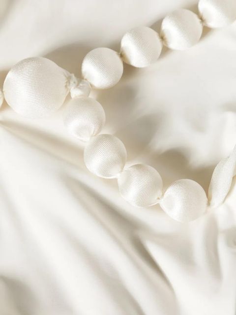 Cult Gaia Caitriona beaded swimsuit - White