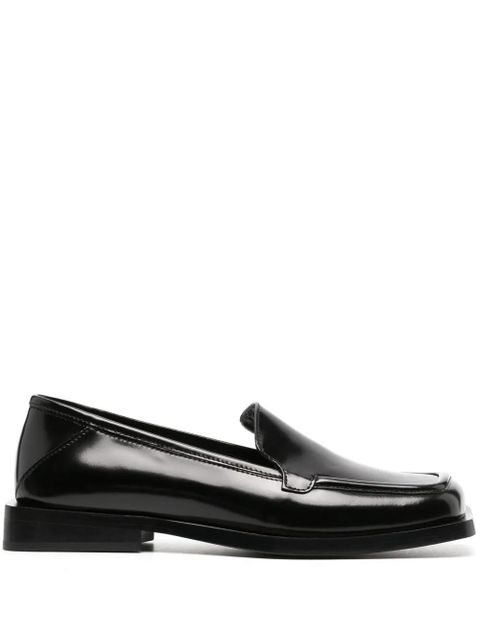The Attico Micol asymmetric-toe leather loafers - Black - zdjęcie produktu nr 1