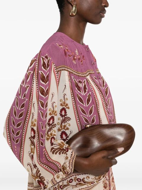 FARM Rio floral embroidered shirt - Purple