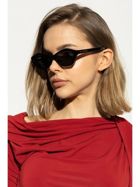 Jacquemus Bambino geometric-frame sunglasses - Black - zdjęcie produktu nr 2