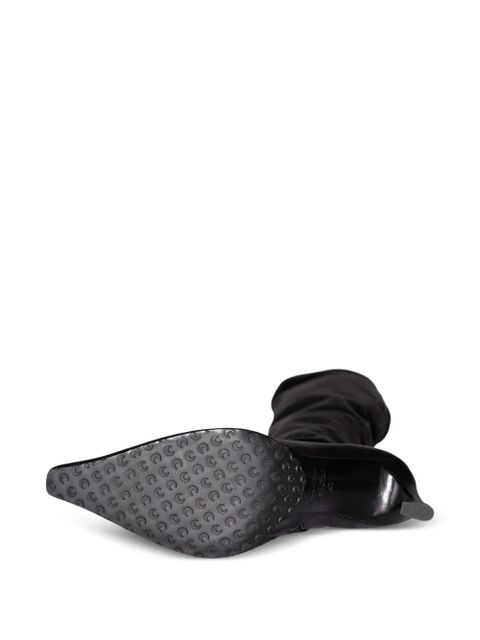 Marine Serre knee high heeled boots - Black - zdjęcie produktu nr 2