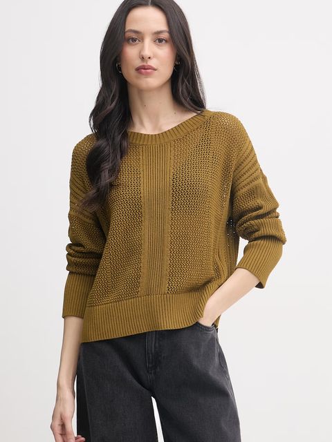 Sisley sweter damski z bawełny - zdjęcie produktu nr 2