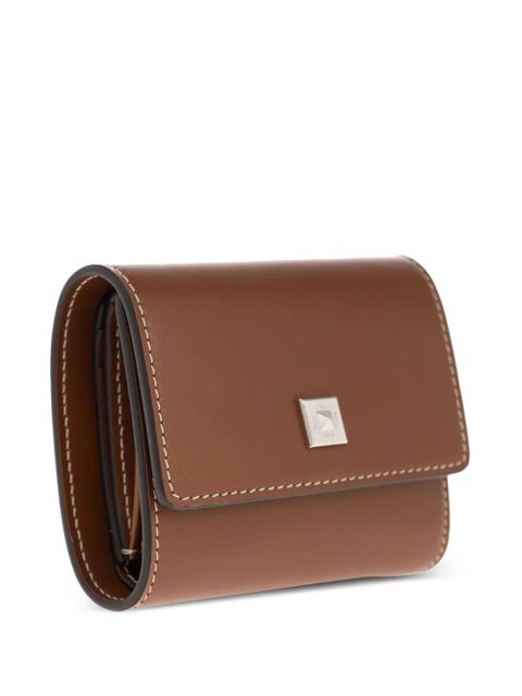 Max Mara leather compact wallet - Brown