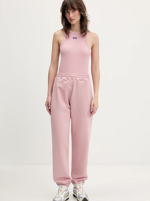 Hugo Blue top Easy Tank_B damski kolor różowy 50508857