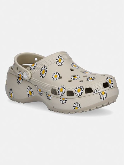 Crocs klapki na platformie damskie Classic Platform Floral Clog - zdjęcie produktu nr 2