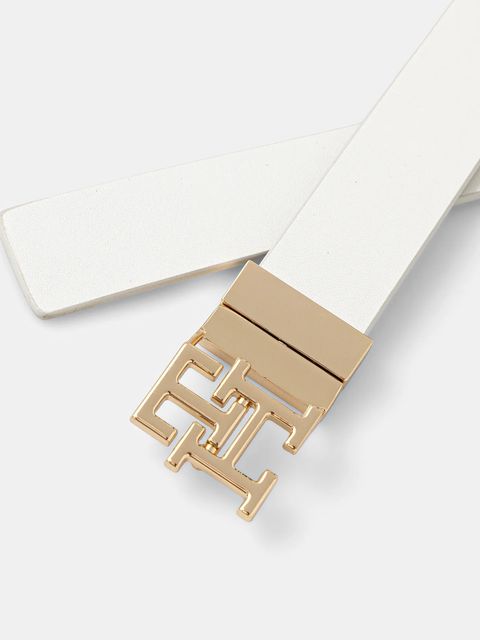 Tommy Hilfiger pasek skórzany damski kolor biały AW0AW17768 - zdjęcie produktu nr 2