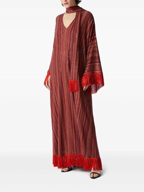 Missoni zigzag kaftan dress - Red - zdjęcie produktu nr 2