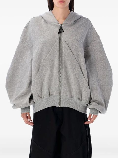 The Attico triangle-zip hoodie - Grey - zdjęcie produktu nr 1
