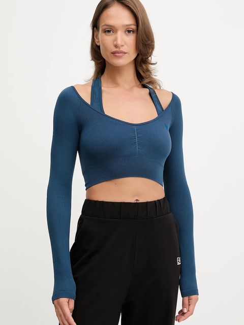 Guess longsleeve PEONY damskie kolor niebieski V5YP06 Z3OA0 - zdjęcie produktu nr 1