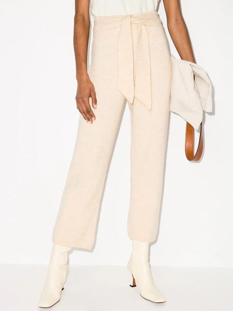 Nanushka tied waist knit trousers - Neutrals - zdjęcie produktu nr 2