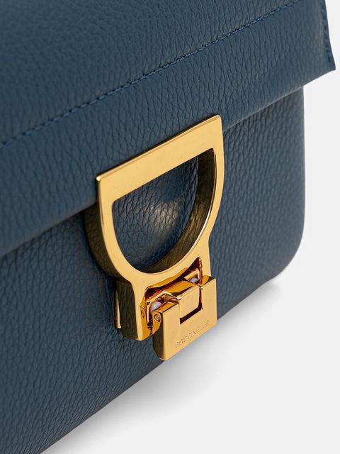 Coccinelle torebka skórzana kolor niebieski E1 MD5 55 B7 01