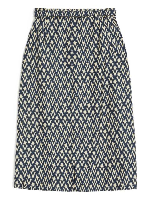 Valentino Garavani Toute La V pleated skirt - Blue - zdjęcie produktu nr 1