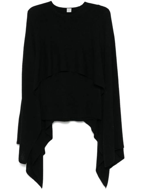 TOTEME cape-design sweater - Black - zdjęcie produktu nr 1