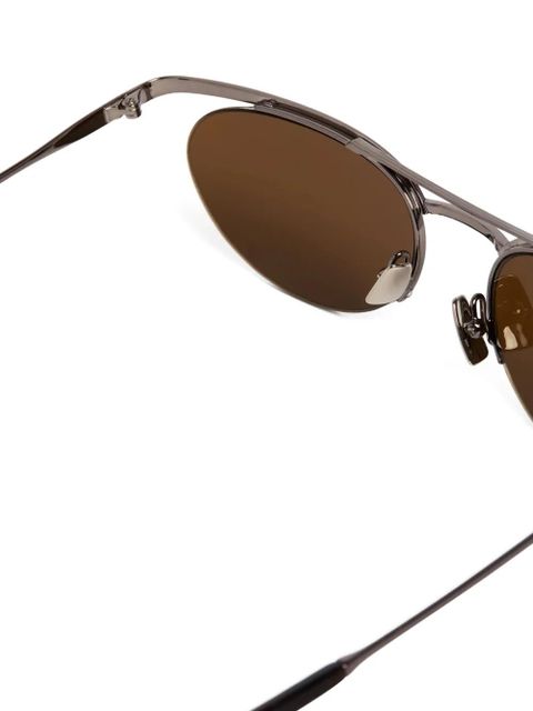 Saint Laurent Eyewear oval-frame sunglasses - Grey