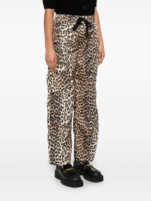 GANNI cargo trousers - Brown