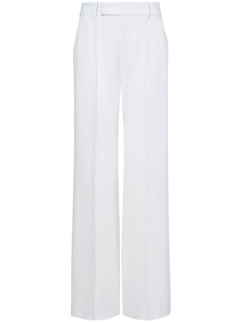 Proenza Schouler Weyes Pant In Matte Viscose Crepe - White - zdjęcie produktu nr 1
