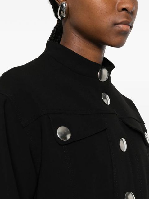 SANDRO peplum-hem jacket - Black