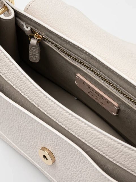 Coccinelle torebka skórzana COCCINELLE C-ME kolor biały SSL 12 01 01