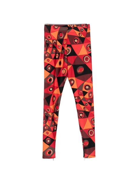 PUCCI Occhi geometric-print trousers - Red - zdjęcie produktu nr 1