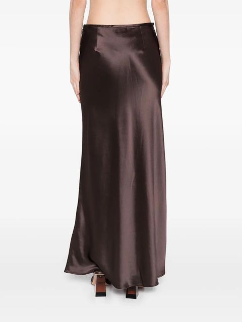 Acler Hale wood maxi skirt - Brown