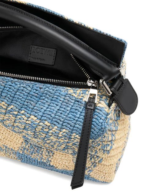 LOEWE x Paula’s Ibiza small Puzzle Edge tote bag - Blue - zdjęcie produktu nr 2