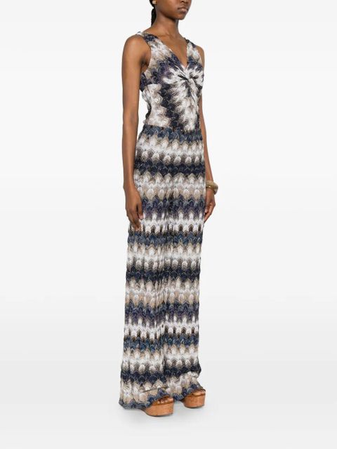 Missoni zig zag-pattern trousers - Blue