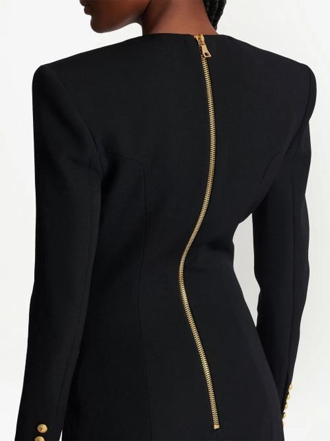 Balmain single-breasted blazer dress - Black