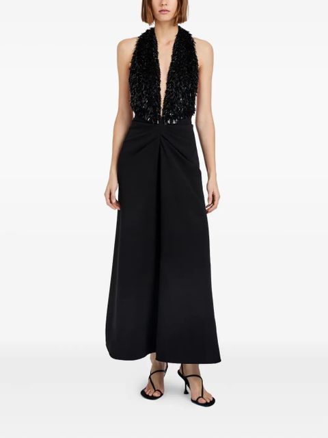 Proenza Schouler fringed twisted-detail dress - Black - zdjęcie produktu nr 2