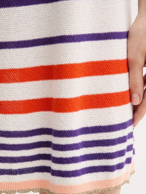 United Colors of Benetton sukienka bawełniana kolor fioletowy mini prosta 11945V006