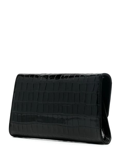 TOM FORD croc-embossed leather shouder bag - Black