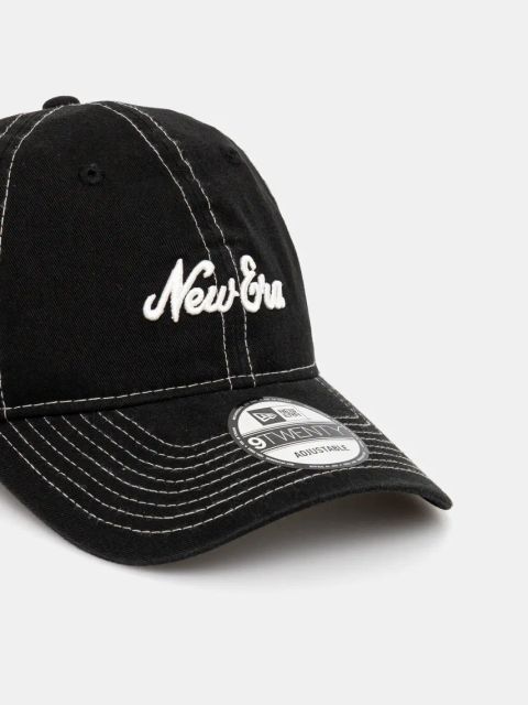 New Era czapka z daszkiem bawełniana kolor czarny z aplikacją 60595289