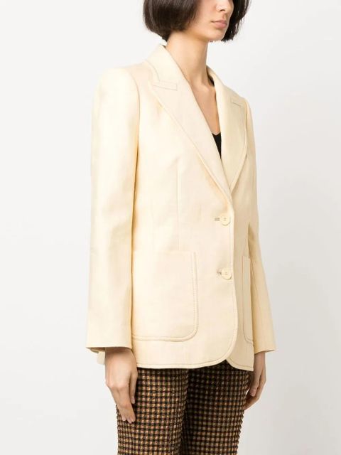 ZIMMERMANN High Tide tuxedo blazer jacket - Yellow
