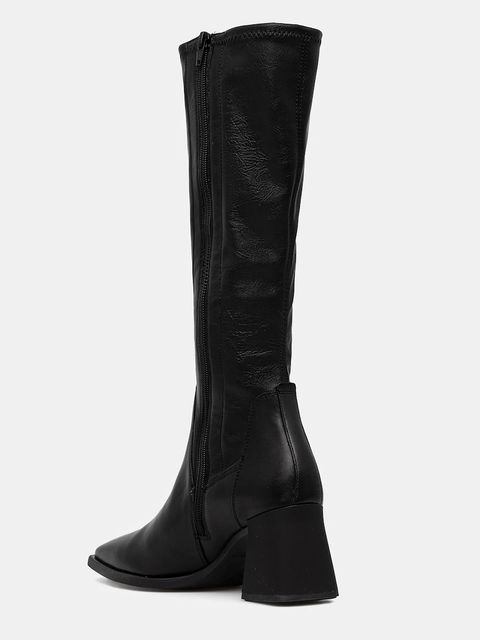 Vagabond Shoemakers kozaki skórzane HEDDA NARROW SHAFT damskie kolor czarny na słupku 5602-902-20 - zdjęcie produktu nr 2