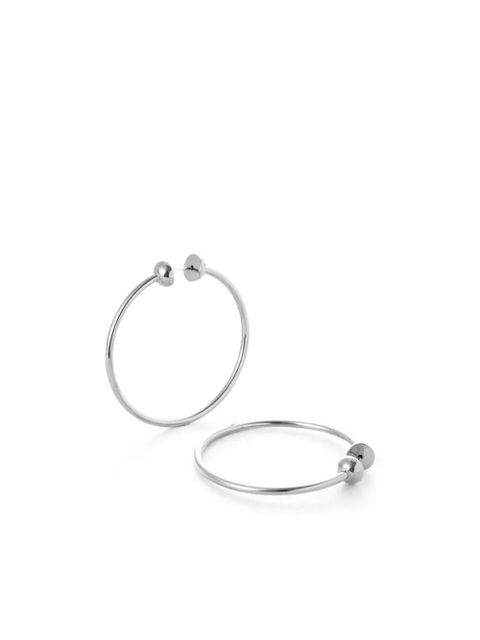 Jenny Bird Icon ball-detailed hoop earrings - Silver - zdjęcie produktu nr 2