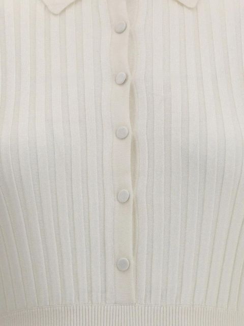 Gabriela Hearst ribbed polo-neck dress - Neutrals