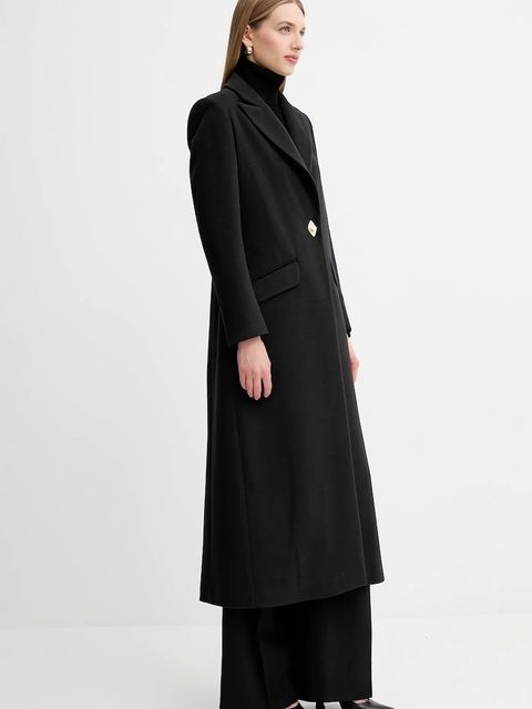 Fracomina płaszcz kolor czarny FS25WC1008W48601