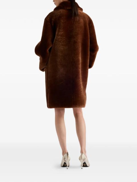 Prada shearling coat - Brown