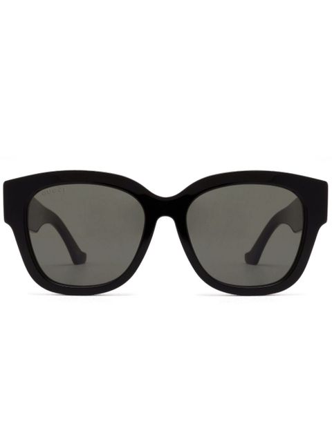 Gucci Eyewear Double G wayfarer-frame sunglasses - Black - zdjęcie produktu nr 1