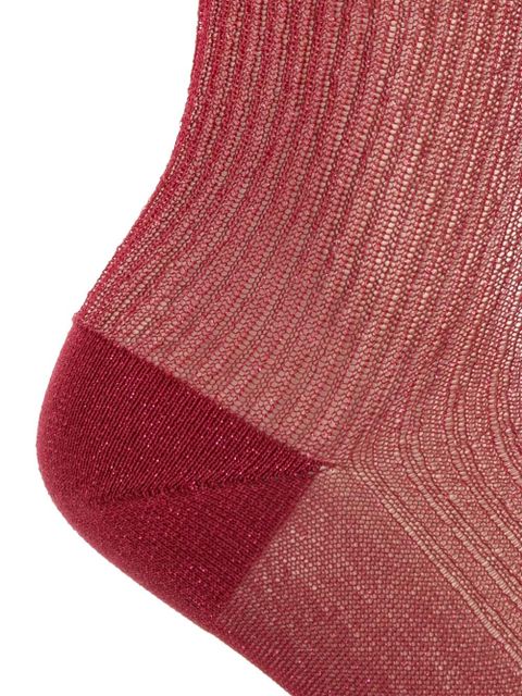 ISABEL MARANT ribbed-knit socks - Red